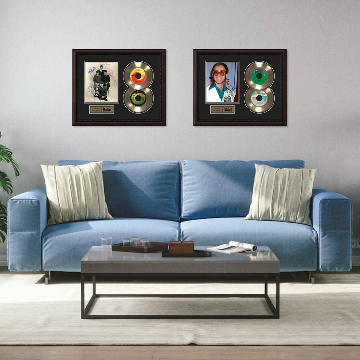 Gold Record Outlet – wholesale Sign – Beatles Framed 45 Record w/ Reproduction Signatures3