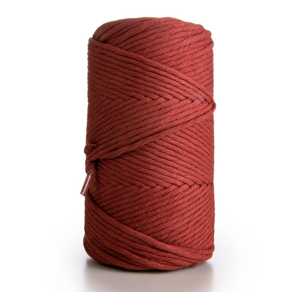 MB Cordas - Wholesale Cord - 3MM Single Twisted 500g Macrame Cotton Cord BORDO 140m Macrame String 1 PLY Craft Rope2