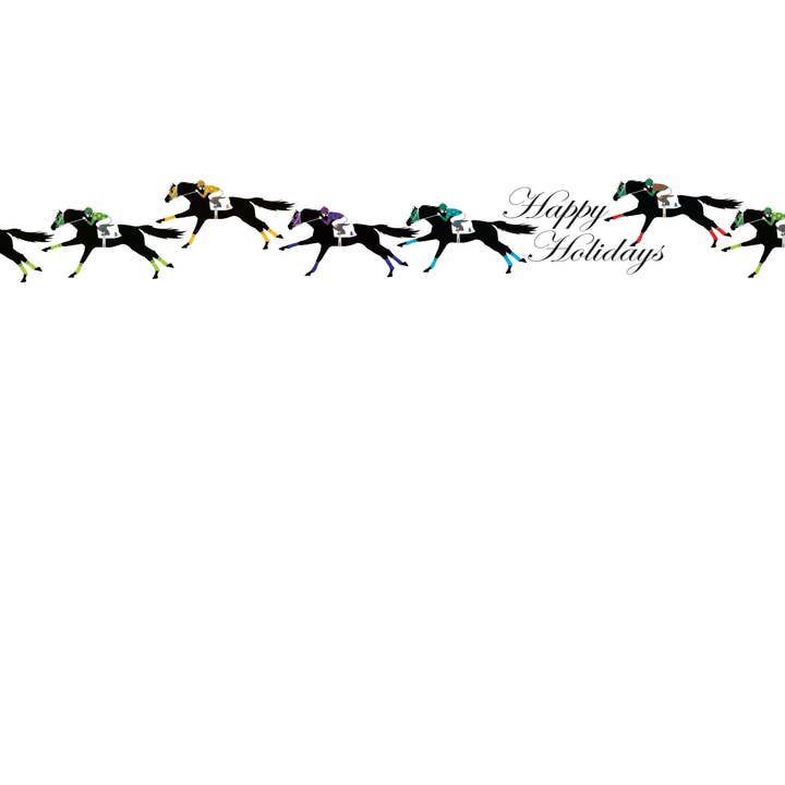 Horse Hollow Press - Wholesale Christmas Card - Horse Christmas Card / Racehorse TB / Holiday Greeting Card
7