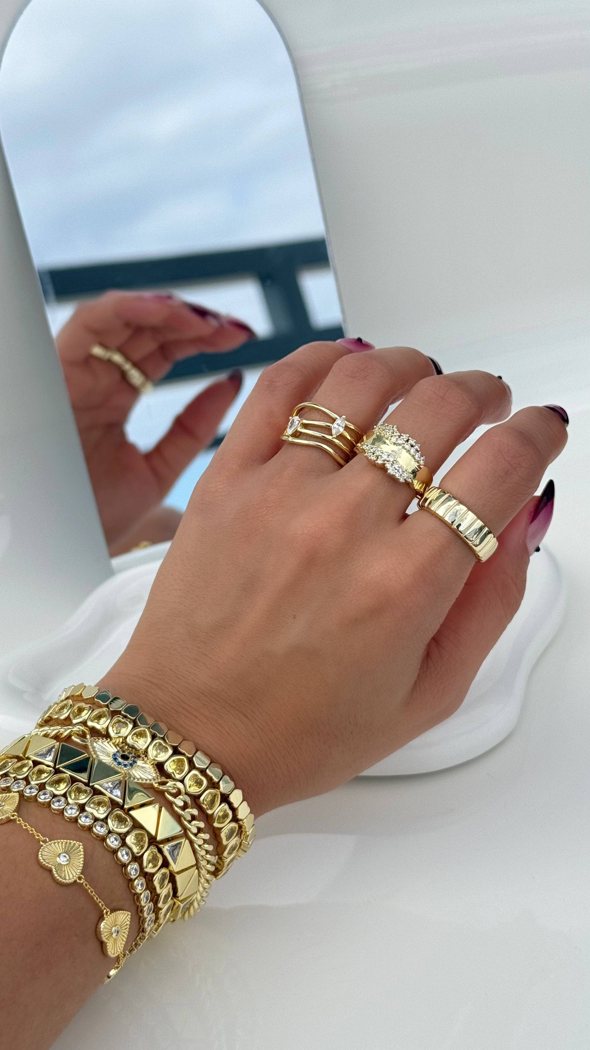 JTG Jewelry - Vente Bague avec plusieurs pierres - Bague en diamant Scatter1