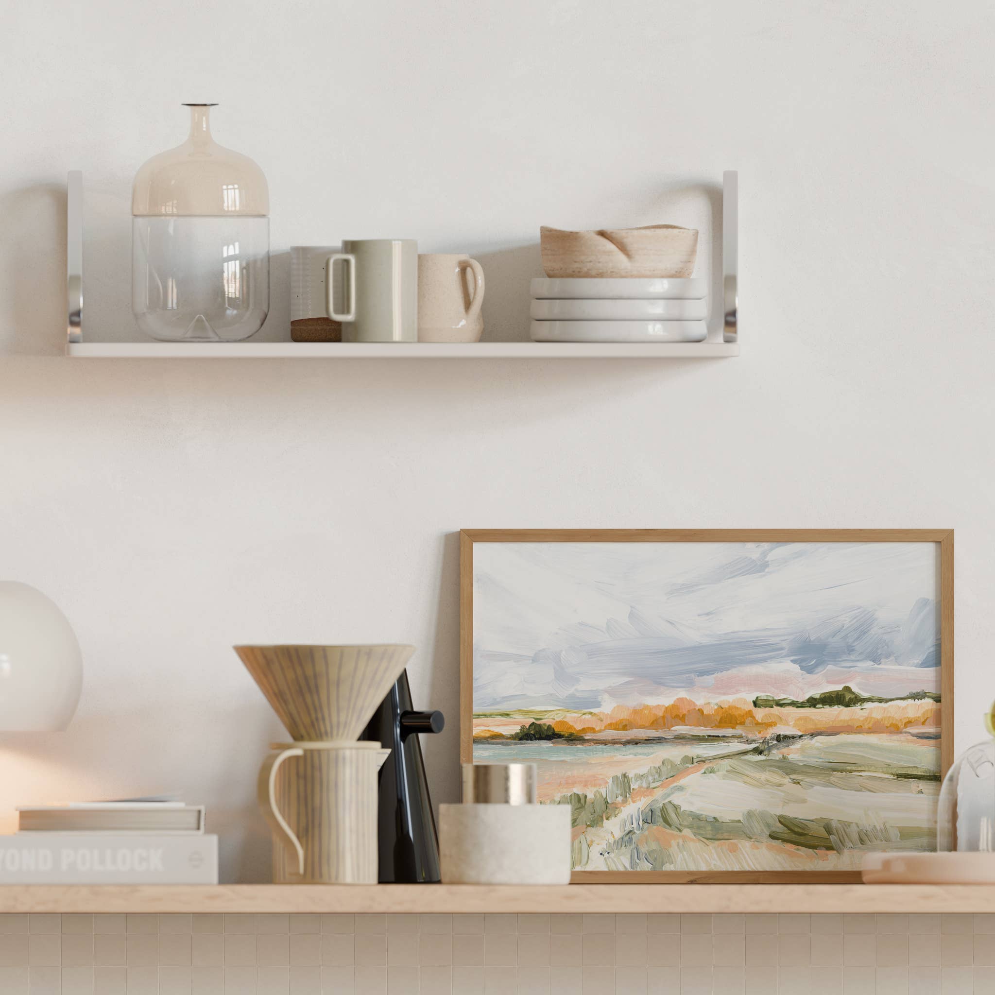 Laurie Anne Art – wholesale Konsttryck – Konsttryck Höstfält - Molnig Udde1