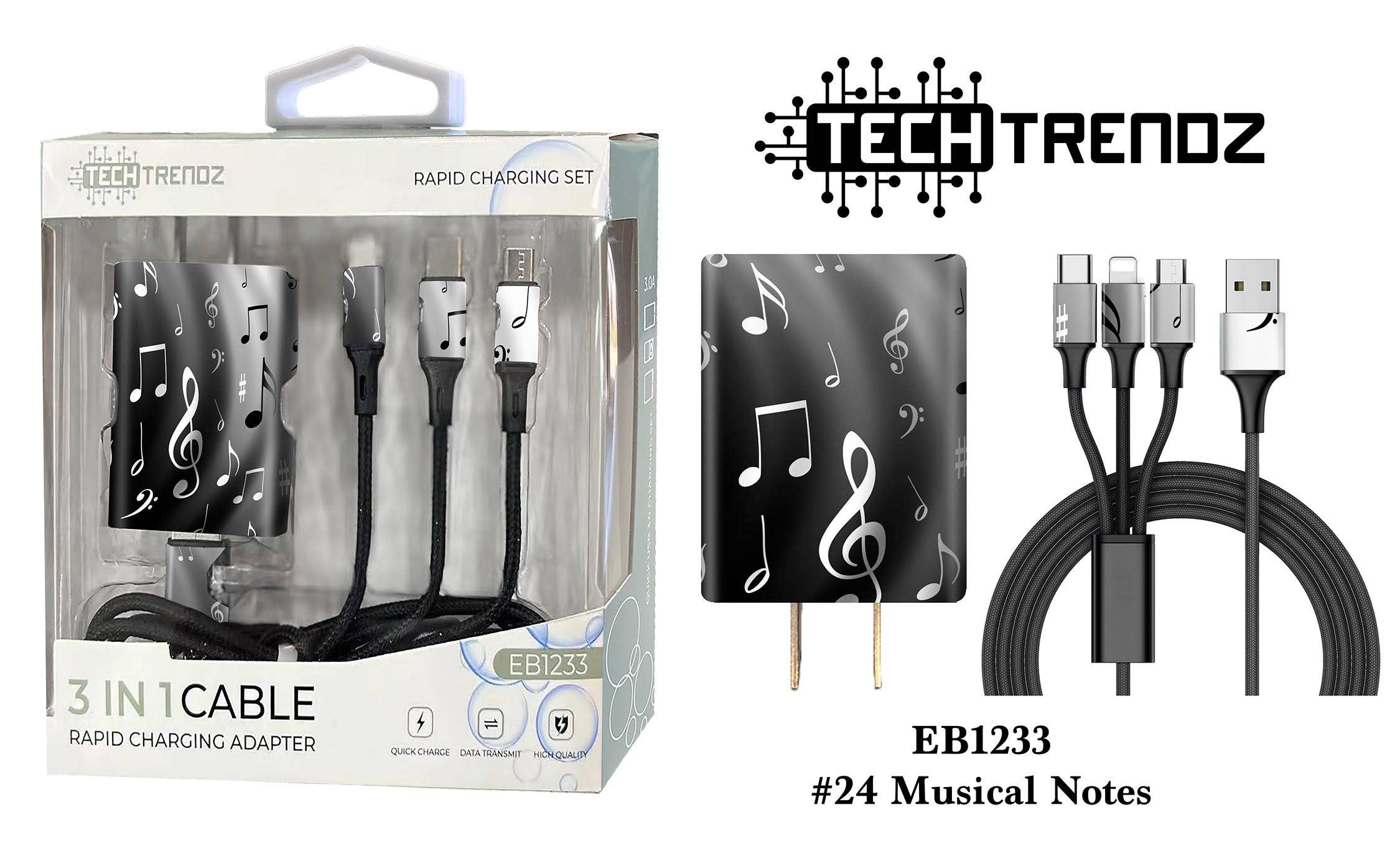 Tech Trendz – wholesale Charging cable – Quick Charging All In One Set11