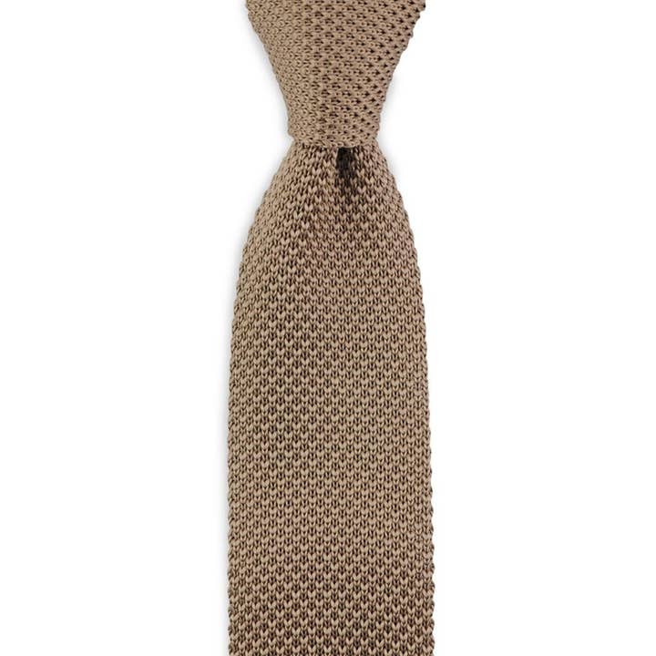 Sir Redman Knitted Tie - Taupe for wholesale by Sir Redman