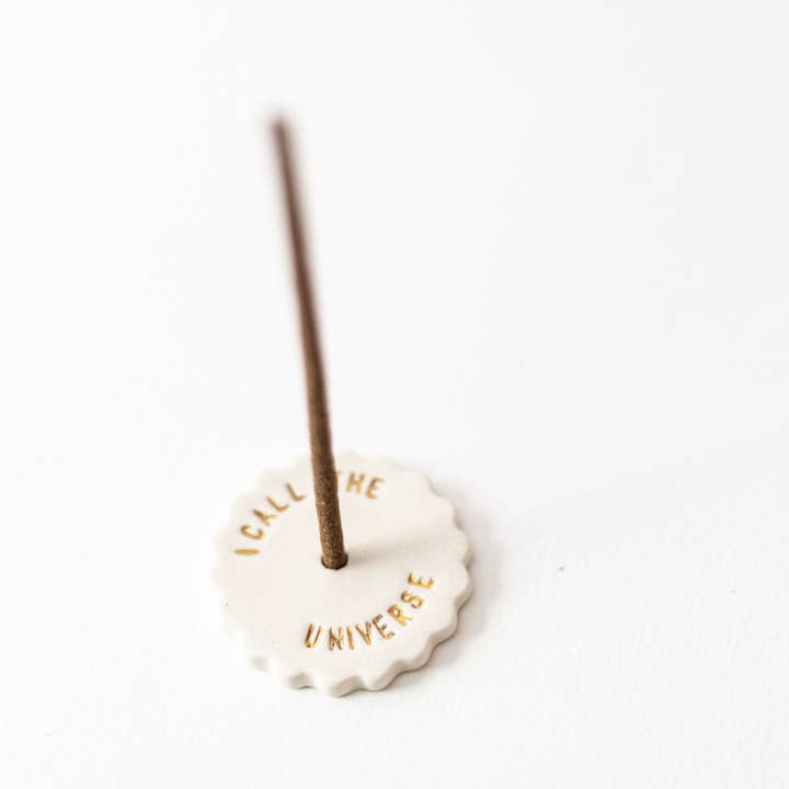 Heart Incense Holder I call the Universe for wholesale by Porcelaine Moderne