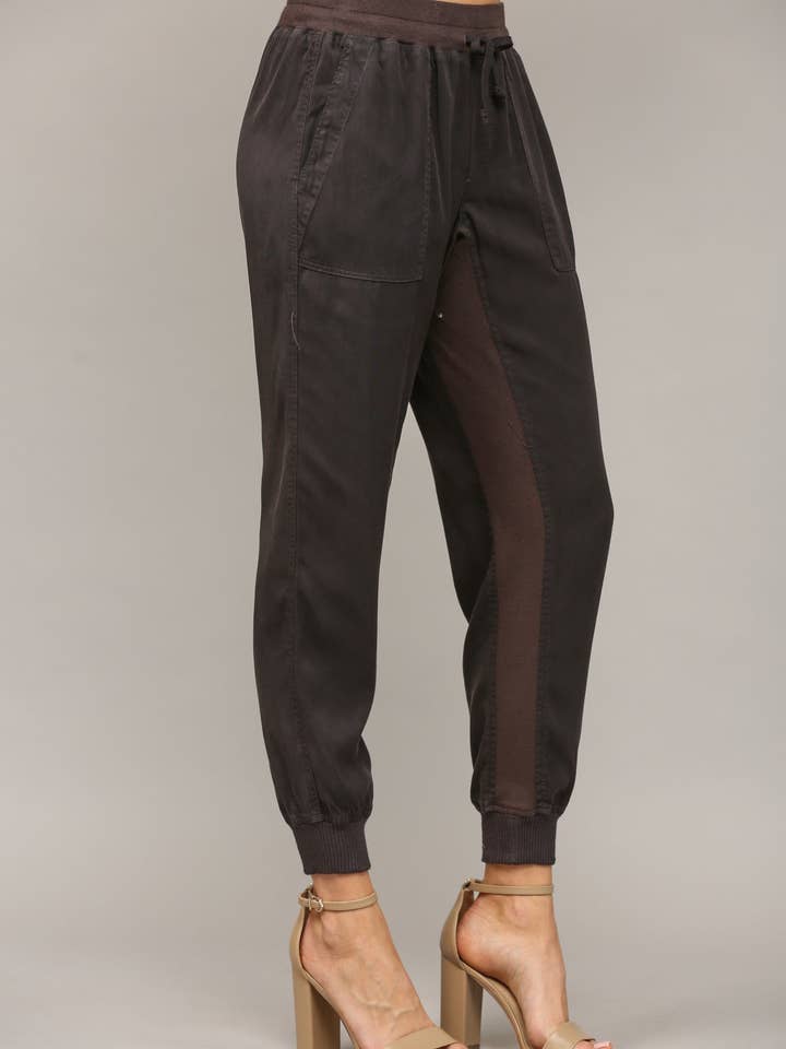 Maven West - Wholesale Lounge Sweatpants/Joggers - Women's - MIXED MEDIA DRAWSTRING JOGGER4