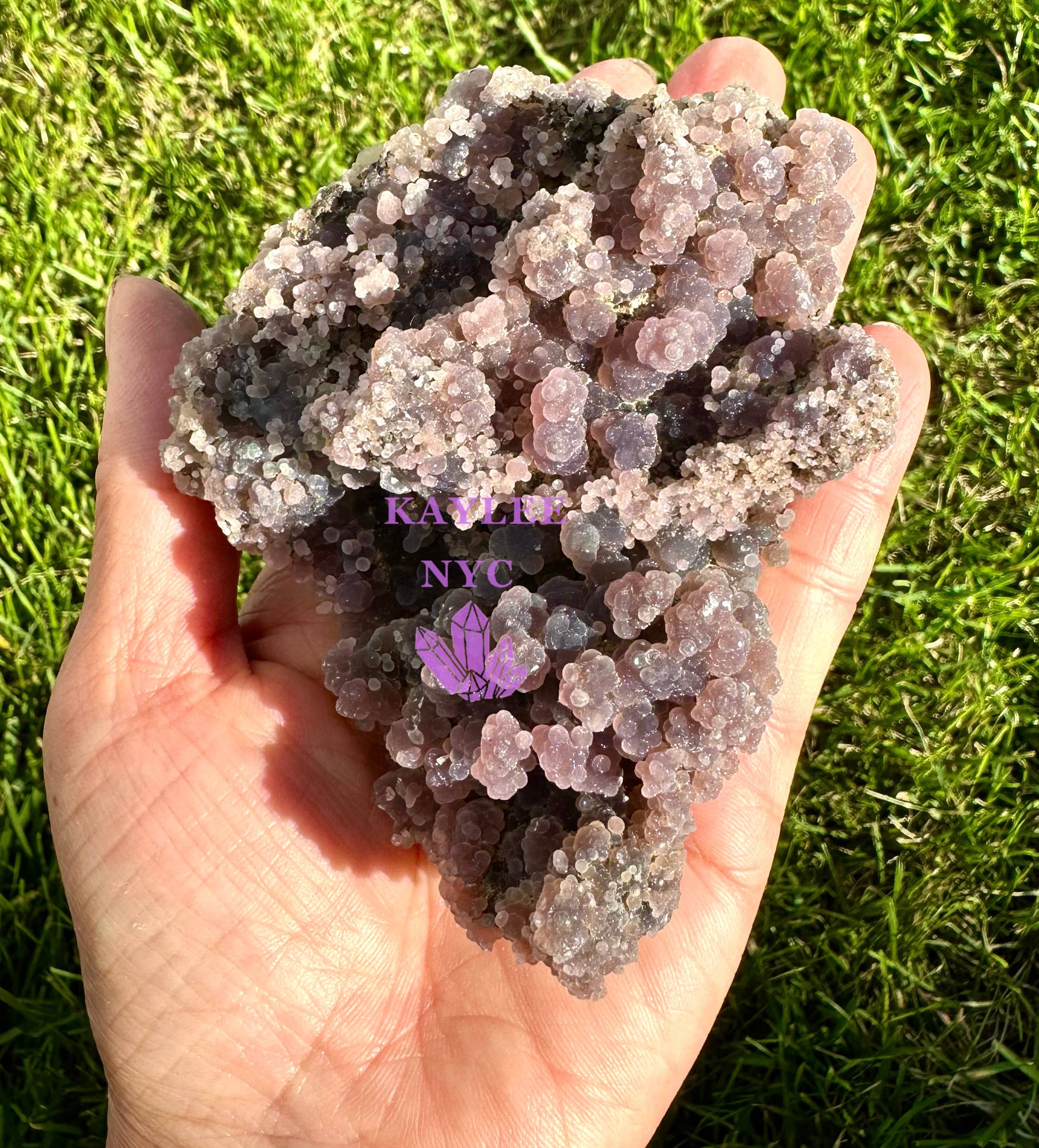 KayleeNYC - Wholesale Spiritual Stone/Crystal - 5-6 pcs Natural Grape Agate Raw Crystal11