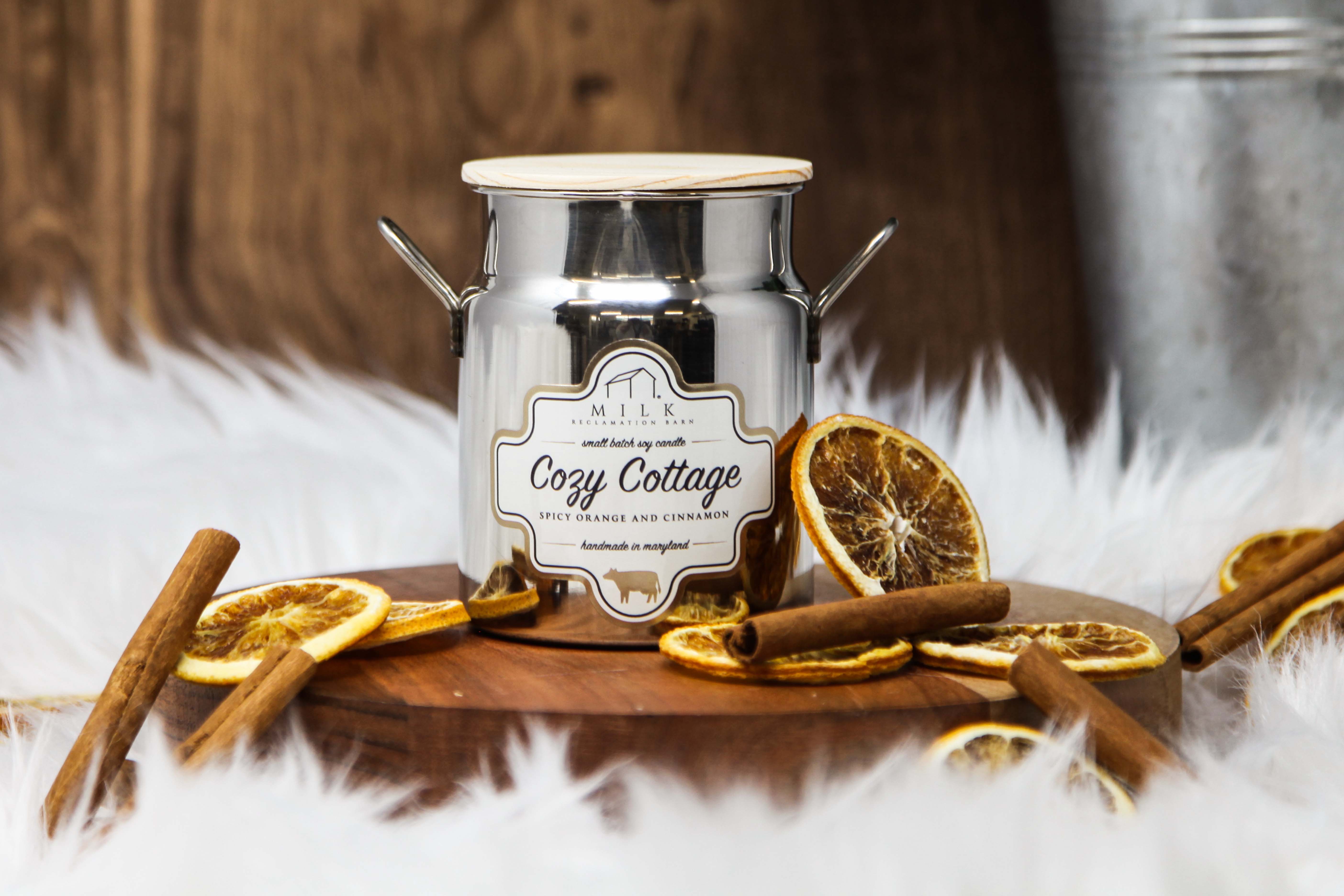 Milk Reclamation Barn - Wholesale Jar/Filled Candle - Stainless Milk Churn Candle - 12.5 oz18