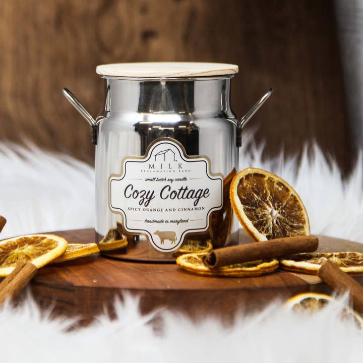 Milk Reclamation Barn - Wholesale Jar/Filled Candle - Stainless Milk Churn Candle - 12.5 oz18