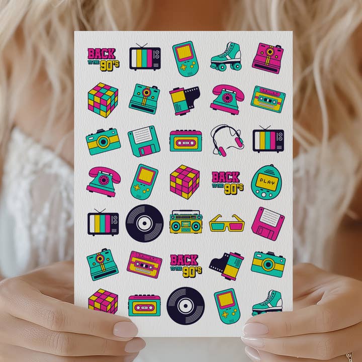 Sticker Varia - Wholesale Sticker - Sticker Sheet Back to the 90's0