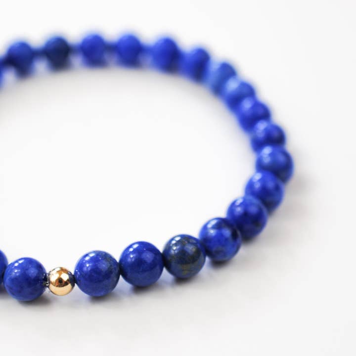 Lapis Lazuli Solo Core Bracelet for wholesale by Ripple | Reiki Infused Jewelry