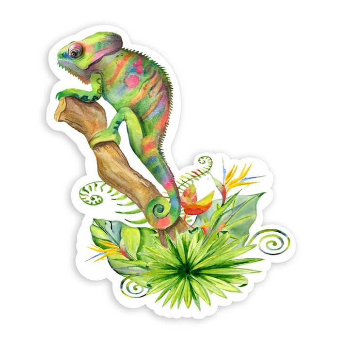 Chameleon Sticker for wholesale by Line & Script