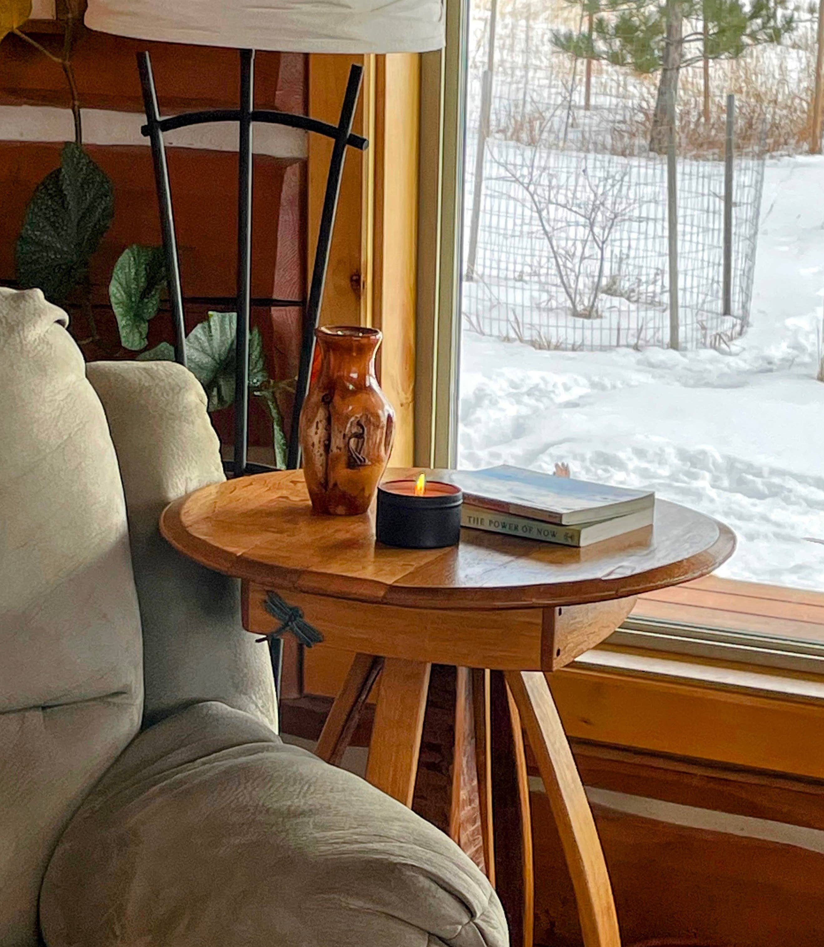 Pine and Sage Candles – Velas de viagem por atacado – Cabin Fever - Lata de Vela Preta Fosca de 170 g4