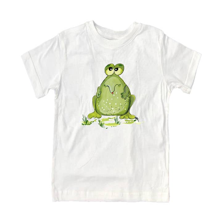 Designs By Beverly, LLC - Wholesale T-Shirt - Kids - Cotton Tee Shirt Short Sleeve 1063 Froggie David0