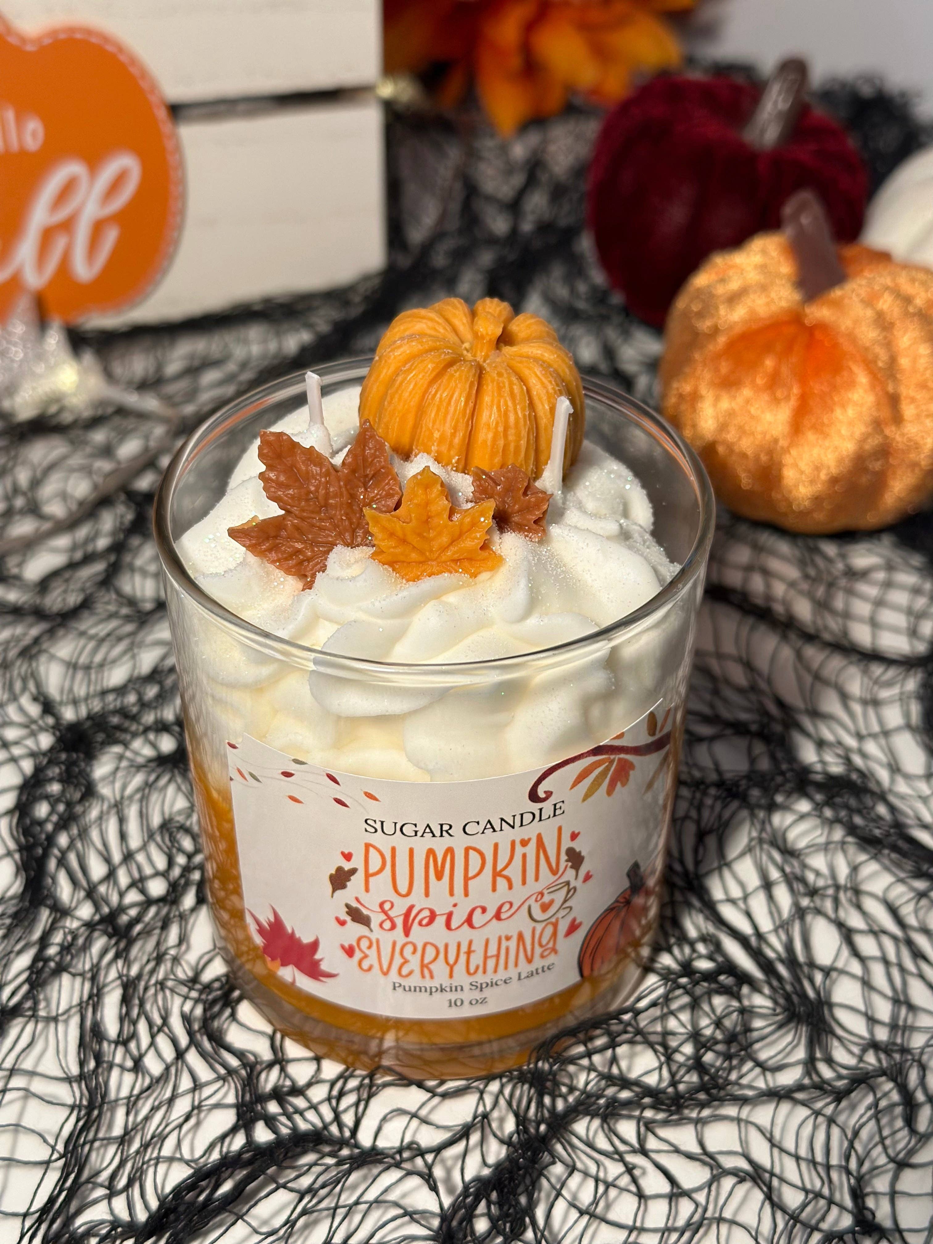 Sugar Candle - Wholesale Jar/Filled Candle - Pumpkin Spice Latte Candle – pumpkin scented fall candle 6