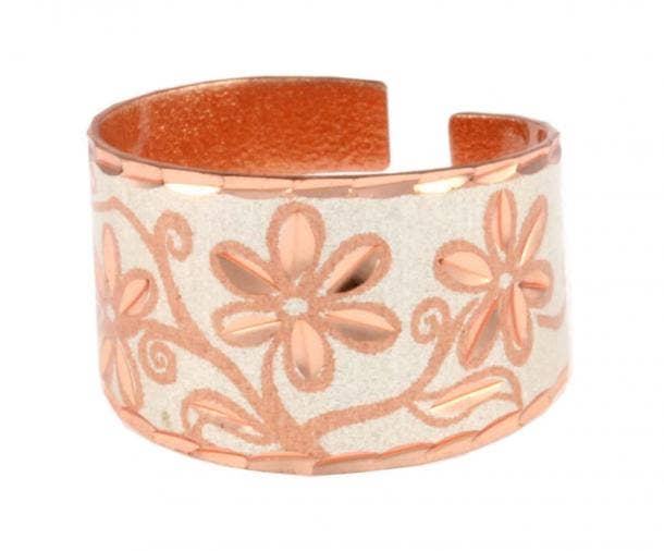 COPPER ARTS INC. - Wholesale Cocktail/Statement Ring - RN 09SP Handcrafted Silver Flower Rings1