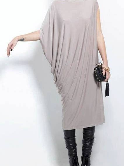 Robe surdimensionnée, robe tunique en jersey, tunique formelle, taille S pour la vente par RALELE EOOD