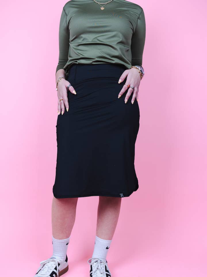 Gonna Active All Day riciclata - Nera per la vendita all'ingrosso da parte di Transcendent Active