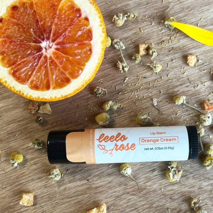 Orange Cream Lip Balm for wholesale by Leelo Rose