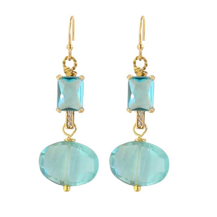 Socialite Earrings in Chalcedony for wholesale by Catherine Page Jewelry