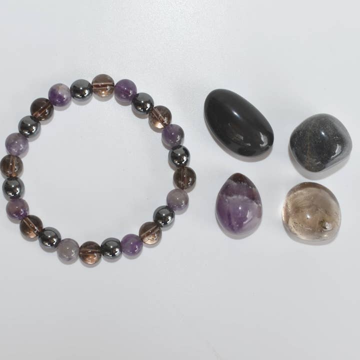 Soothing Crystals - Wholesale Spiritual stone/crystal - Tumbled Crystals Kit | CAPRICORN | Stones Gift | Zodiac Kit2