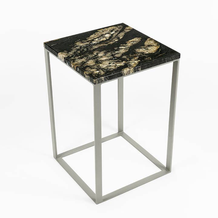 Mesa pedestal Marcel - titânio - cinza por atacado de Maison la carrière