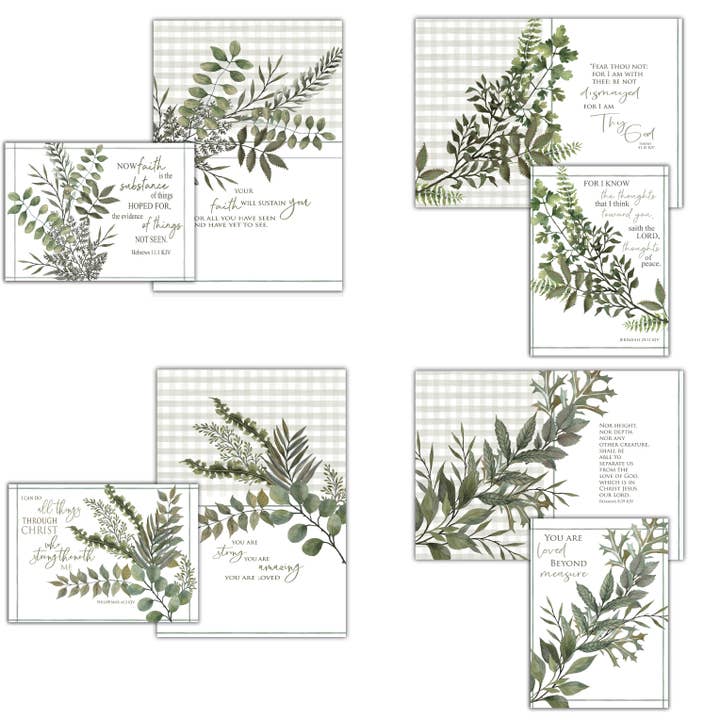 Trees of Faith - Assortiment de cartes d'encouragement en boîte pour la vente par Crown Point Graphics