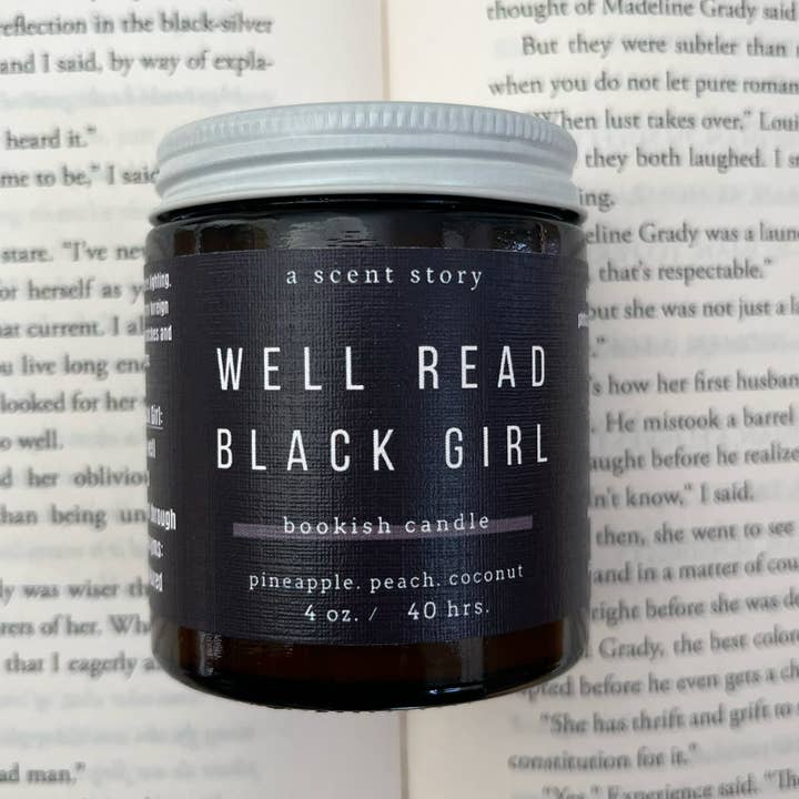 Well Read Black Girl - Vela tipo libro | Temática de libro para venta al por mayor de A Scent Story Candle Co