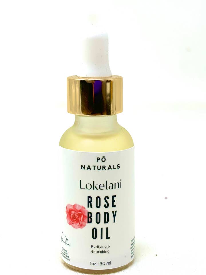 Lokelani Rose Body Oil for wholesale by Pō Naturals