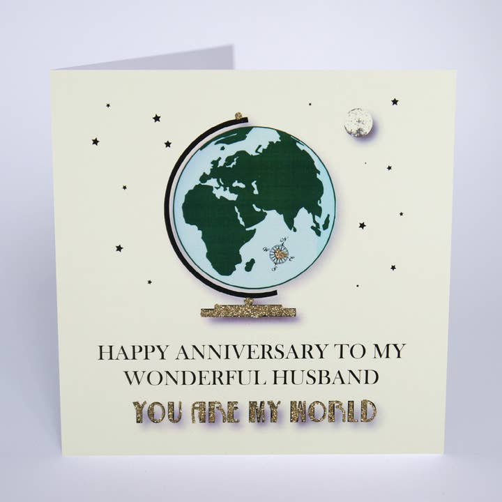 Gelukkige verjaardag voor mijn geweldige echtgenoot Jij bent mijn wereld voor wholesale door Five Dollar Shake & Counting Stars