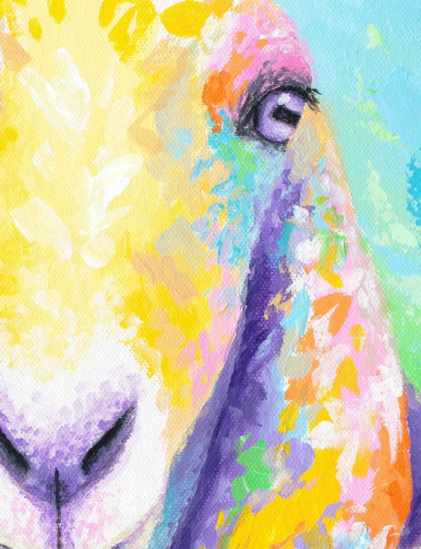 Krystle Cole Fine Art - Wholesale Art Print - Nubian Goat Print - For the Love of Goats1