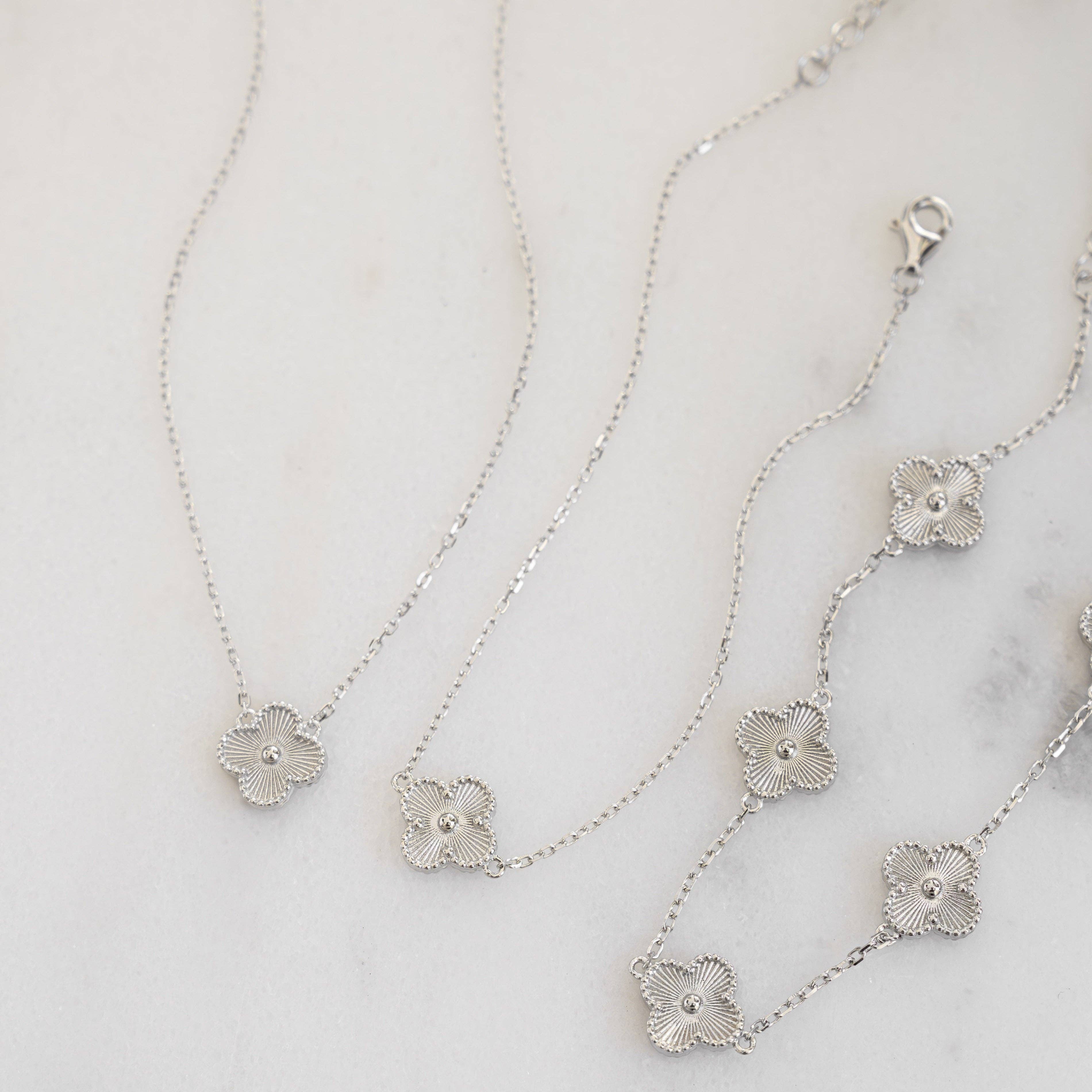 Sami Jewels - Vendita all'ingrosso Collana con ciondolo/pendaglio - Collana con quadrifoglio Ella6