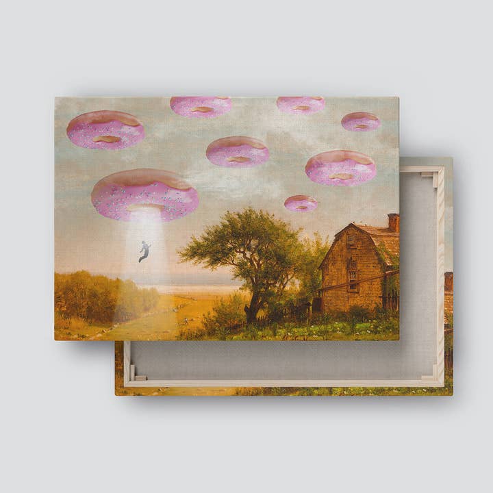 Dikhotomy - Wholesale Art Print - Lienzo impreso de invasión de donuts1