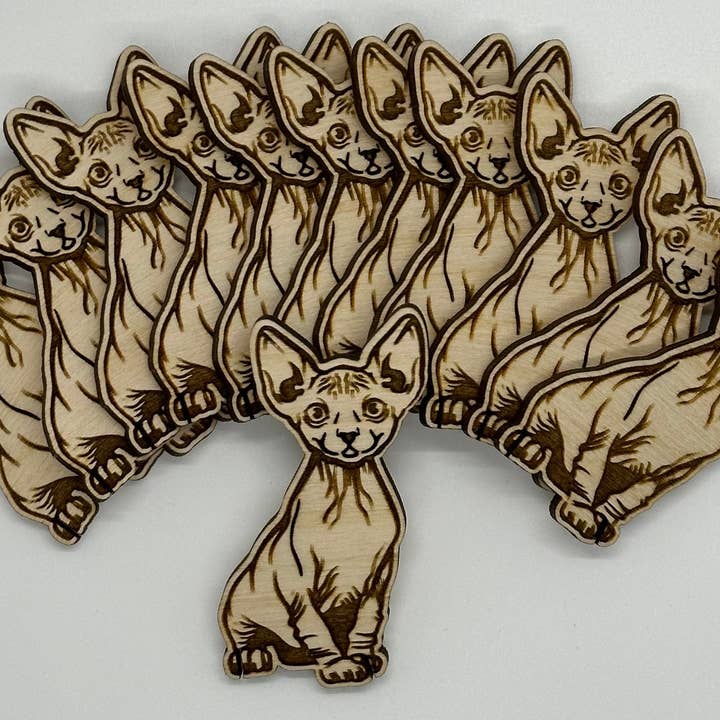 Velvet Guillotine - Wholesale Craft Supplies - Sphinx Cat Floss Bobbin Thread Organizer for Crafting1