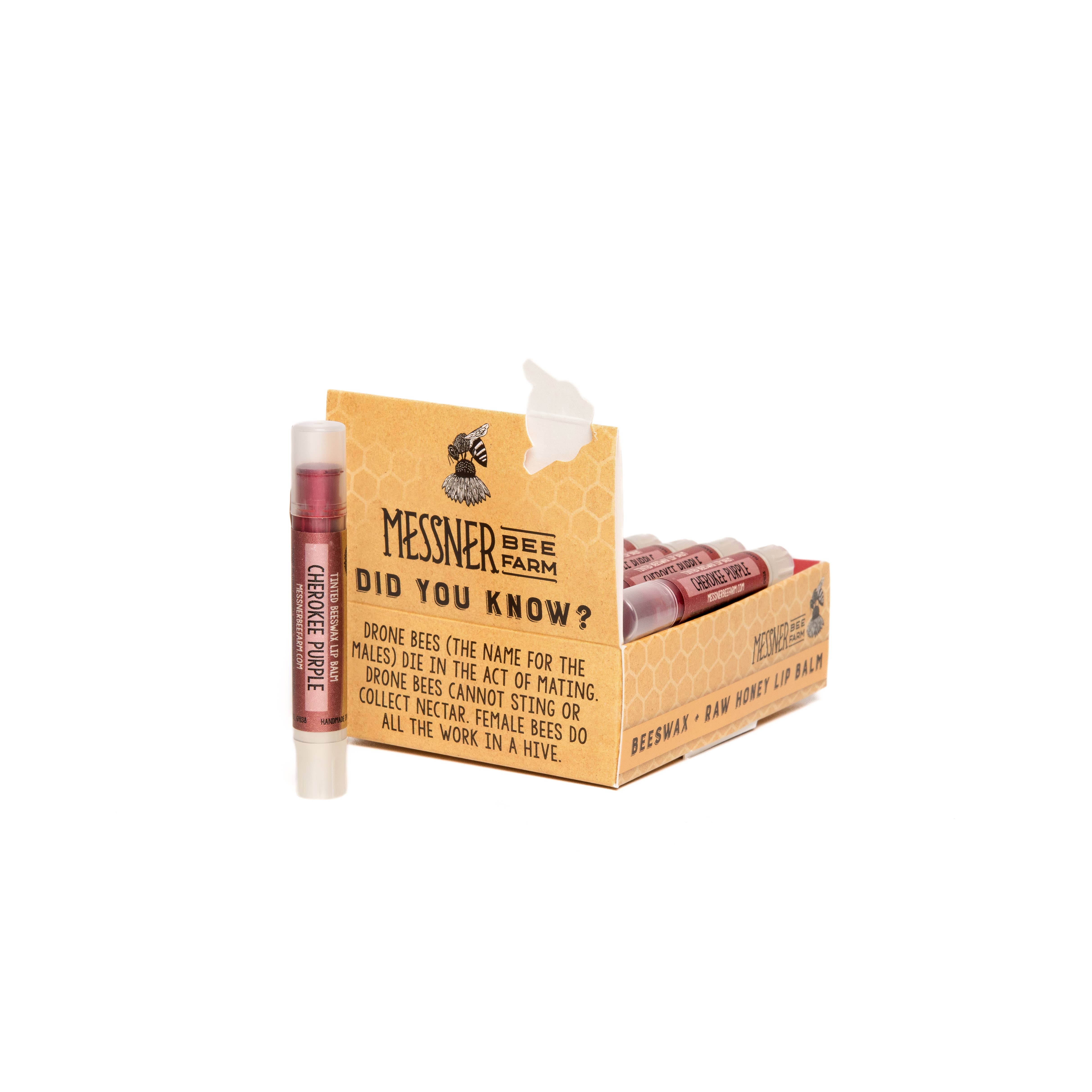 Messner Bee Farm - Wholesale Lip Balm - Cherokee Purple Tinted Lip Balm1