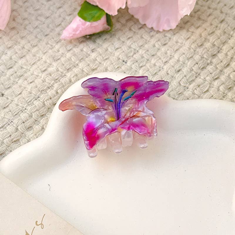 SoapElenGlen - Wholesale Hair Clip - Women's - Bauhinia - Inspired Acetate Flower Hair Clips for Summer6