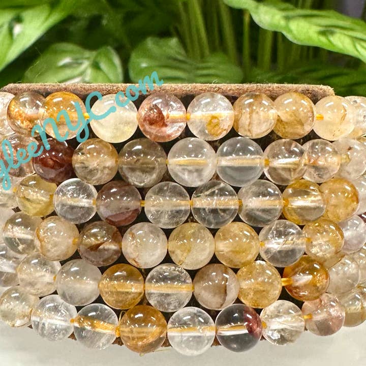 KayleeNYC - Wholesale Beaded Bracelet - Golden Healer 5.5-6mm Natural Crystal Healing Bracelet0