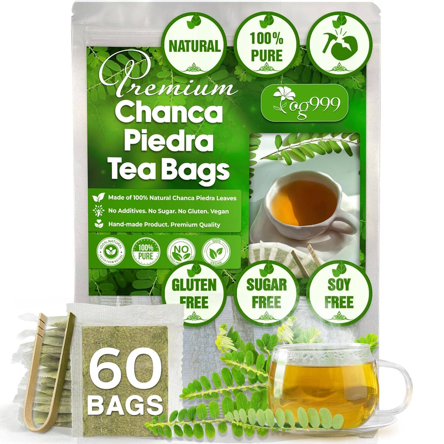 Naomi's Happy Place Shop - Wholesale Health/Detox Tea - Dried Chanca Piedra Leaves, Chanca Piedra Tea “Stone Breaker” Tea Bags0