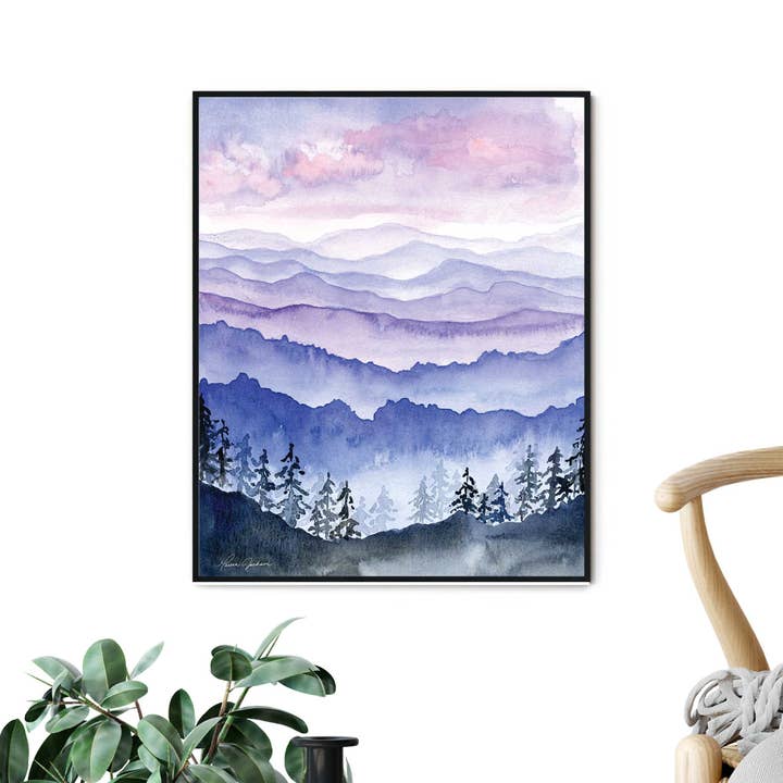 MARISAMADE - Wholesale Art Print - Blue Ridge Mountains Art Print2