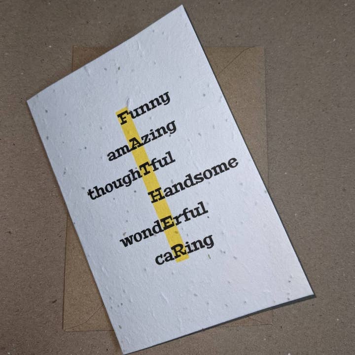 Eco friendly Plantable Father's Day for wholesale by BeeEco Friendly