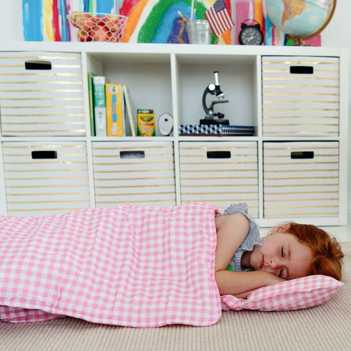 Sugar Bee Clothing - Wholesale Nap Mat - Kids & Baby - Nap Mat - Pink Gingham1