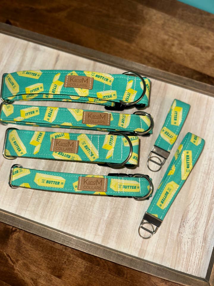 Coleira para Cão com Grandes Barras de Manteiga, Acessório para Animais, Comida por atacado de K and M Collars