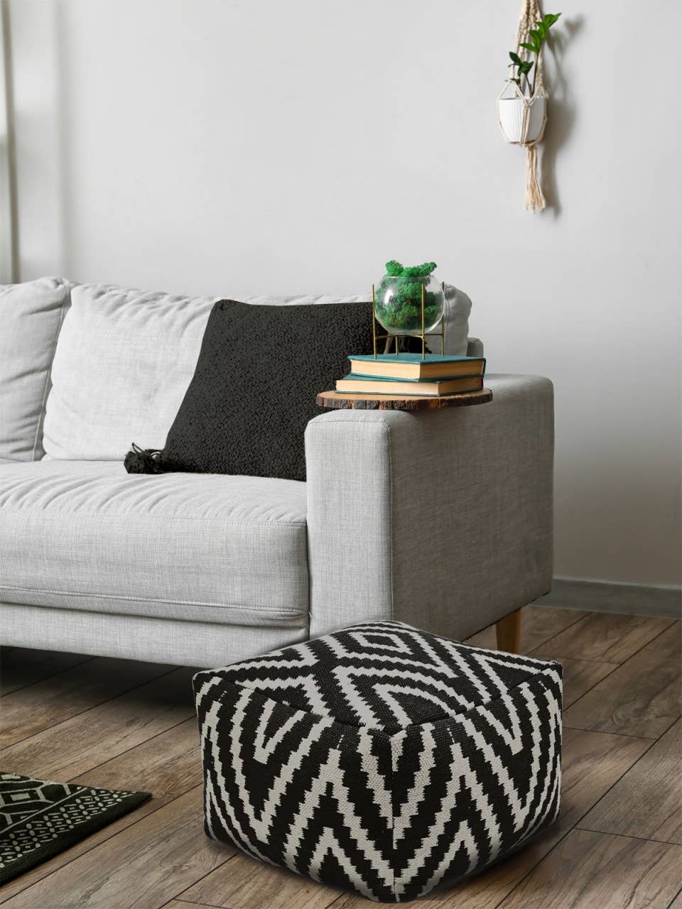 Voglrieder - Wholesale Pouf - Footstool 55 x 37 x 55 cm Pouf Kilim Bode43