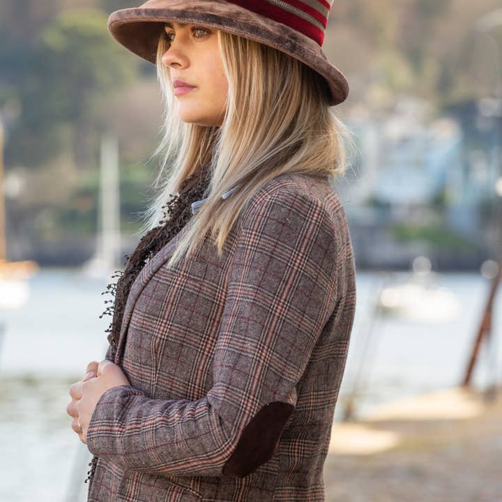 Chapéu de inverno listrado de tecido vintage por atacado de Proppa Toppa Hats