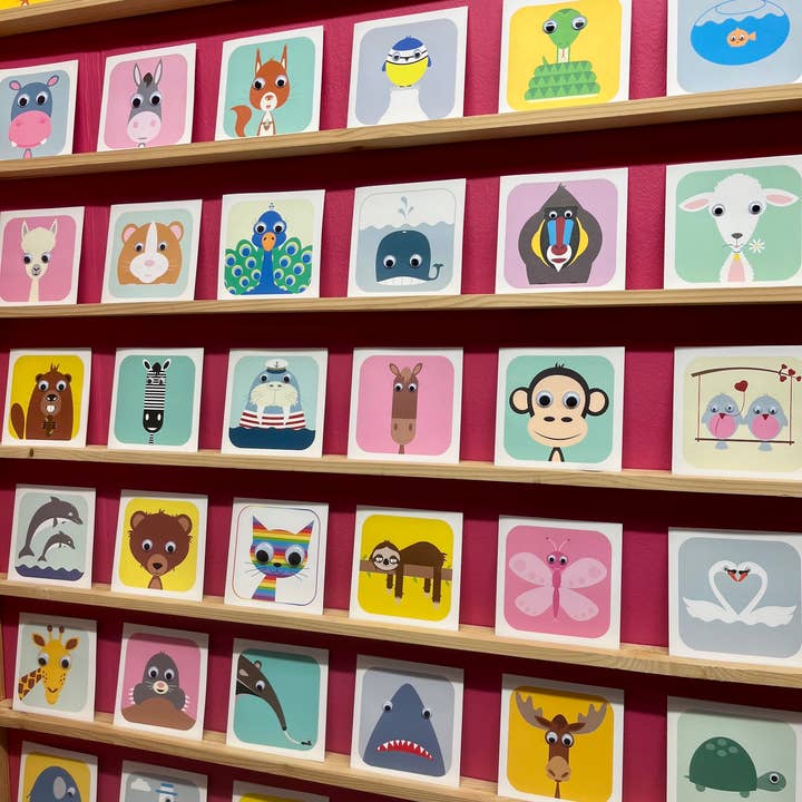 Stripey Cats Cards - Wholesale Birthday card - Birthday Cake Card | Party Card | Kids Cards4