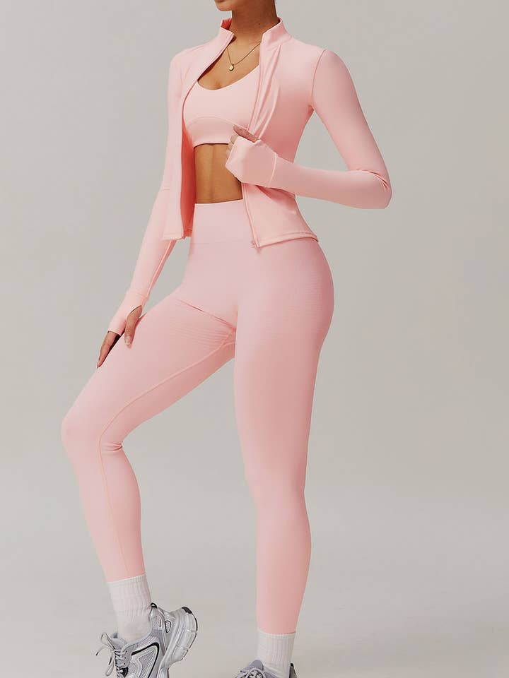 Crave by FW - Wholesale Activewear Set - Women's - Activewear Set With Sports Jacket and Leggings