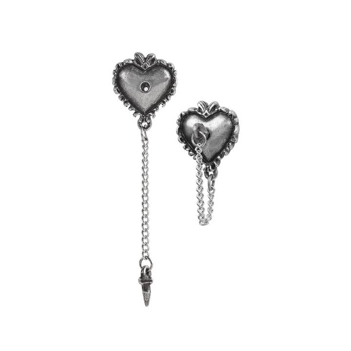 Witches Heart (Stud Earring Pair) for wholesale by Alchemy England
