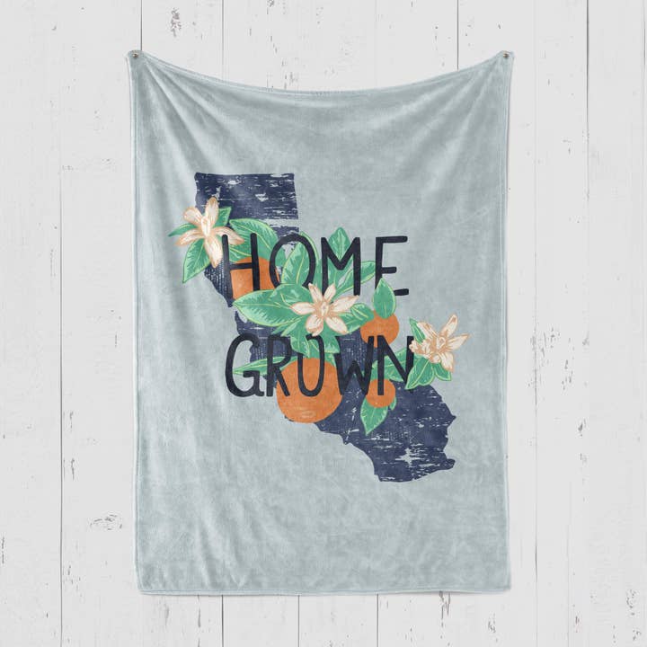 Cobertor azul claro cultivado em casa por atacado de State Bliss