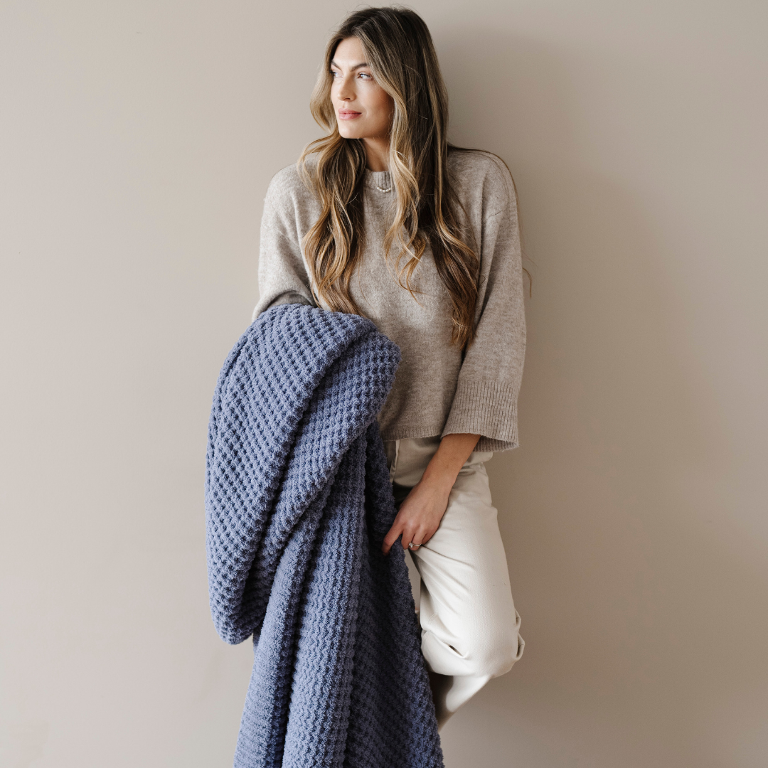 Saranoni - Wholesale Throw Blanket - WAFFLE KNIT THROW BLANKETS1