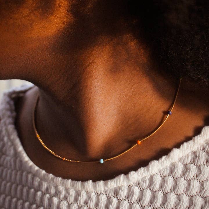 Destiny Minimal Beaded Necklace for wholesale by Fran's Hause