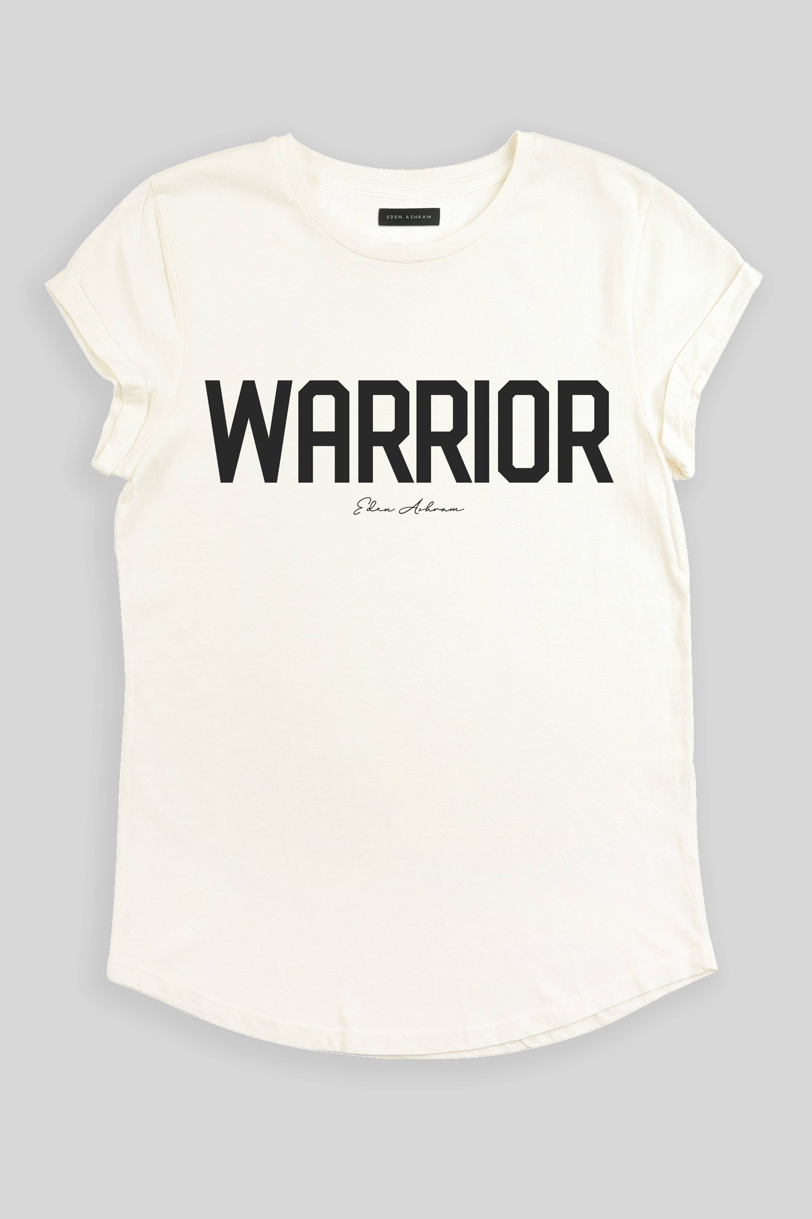 Eden Ashram - Wholesale Screen Printed T-Shirt - Women's - Warrior Premium Rolled Sleeve T-Shirt3